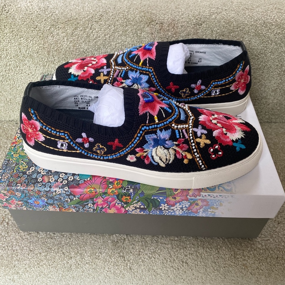 Johnny Was slip on sneakers